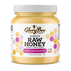 GloryBee envase frontal 48 oz mostrando la marca y presentación útil