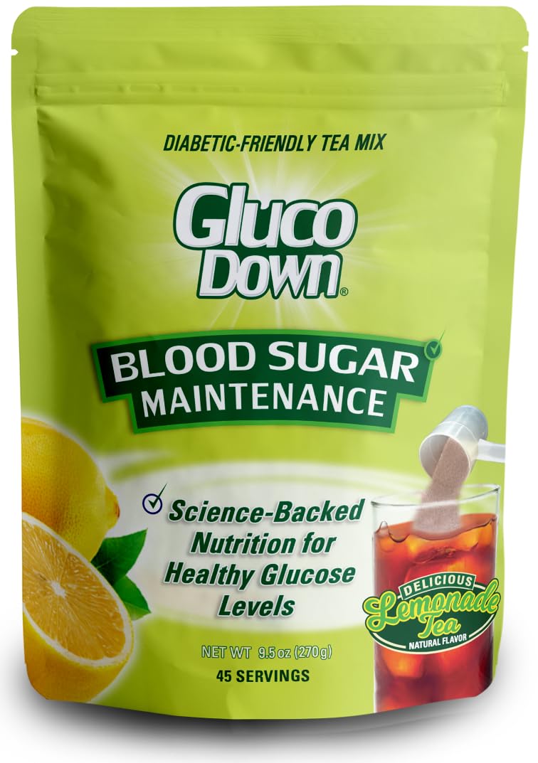 GLUCODOWN vaso preparado limonada y té listo para beber refresca
