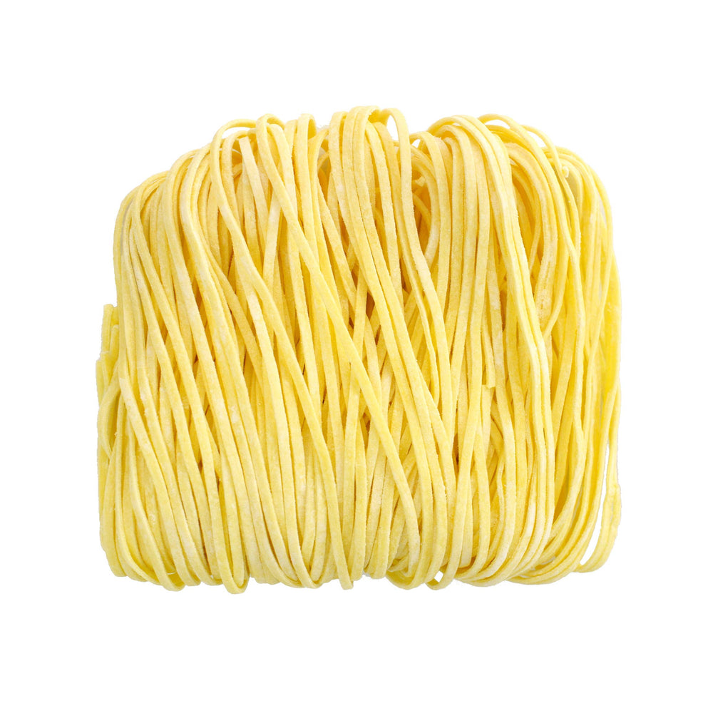 Gluten Free Meister primer plano de textura de fideo, aspecto similar al ramen tradicional