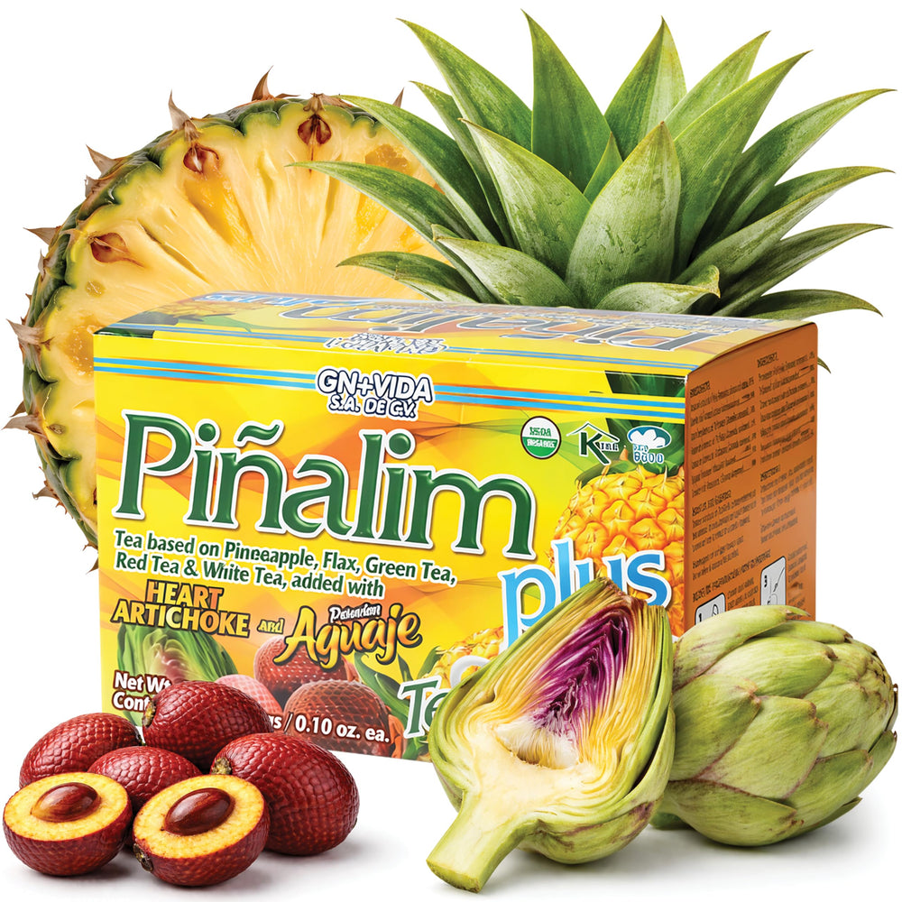 GN+Vida empaque frontal de Pinalim Plus mostrando caja clara y beneficios