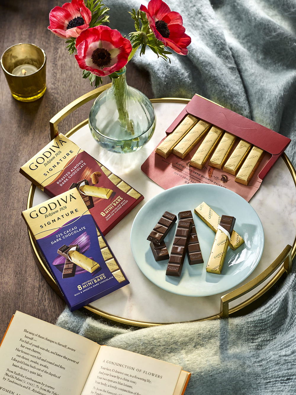 Godiva presentación de regalo con estuche elegante perfecta para ocasiones