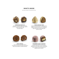 Godiva caja de trufas sobre mesa festiva con confeti, aporta presencia en celebraciones