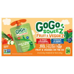 GoGo squeeZ etiqueta de ingredientes sin azúcares añadidos visible