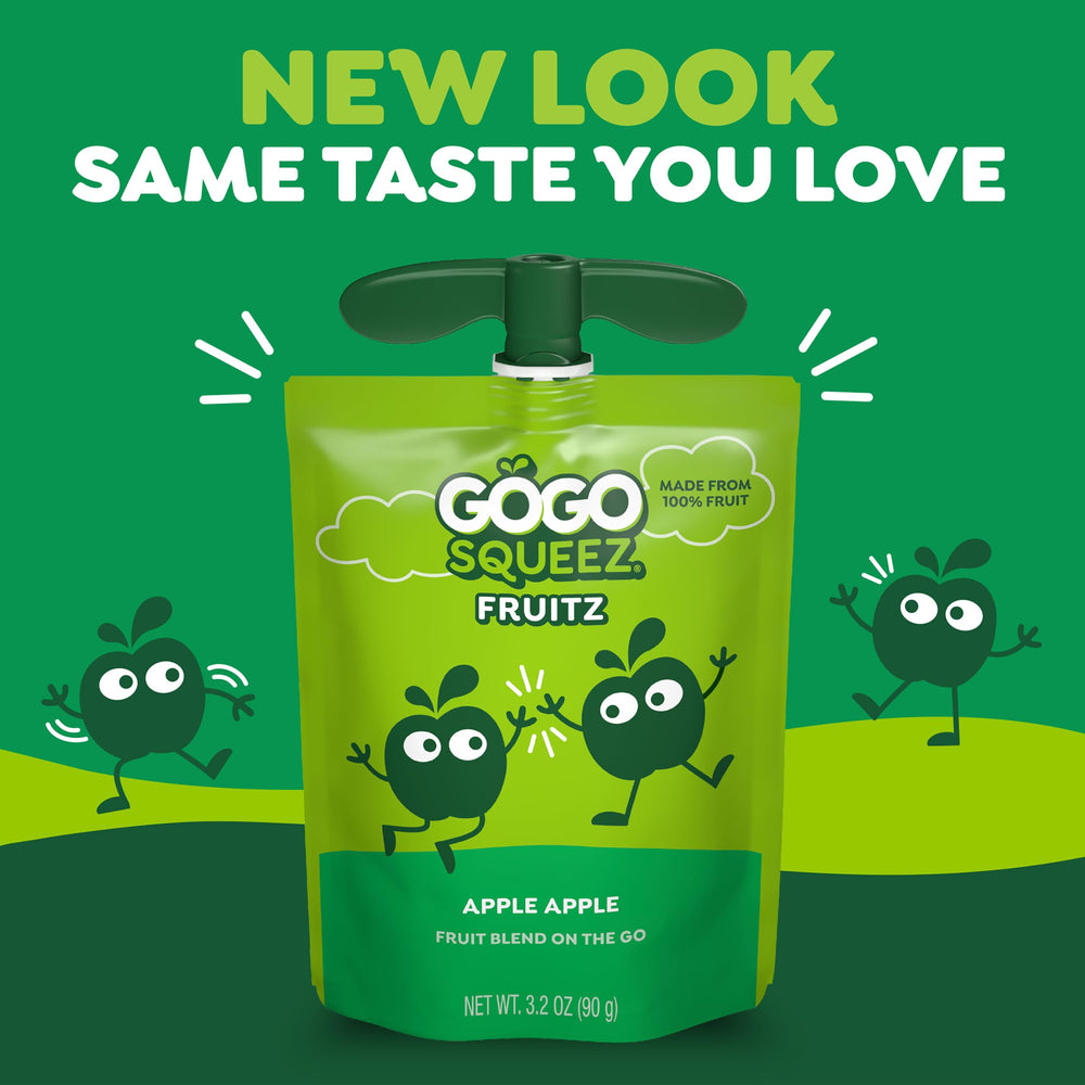 GoGo squeeZ pouches dentro de lonchera, snack listo para llevar