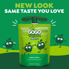 GoGo squeeZ pouches dentro de lonchera, snack listo para llevar