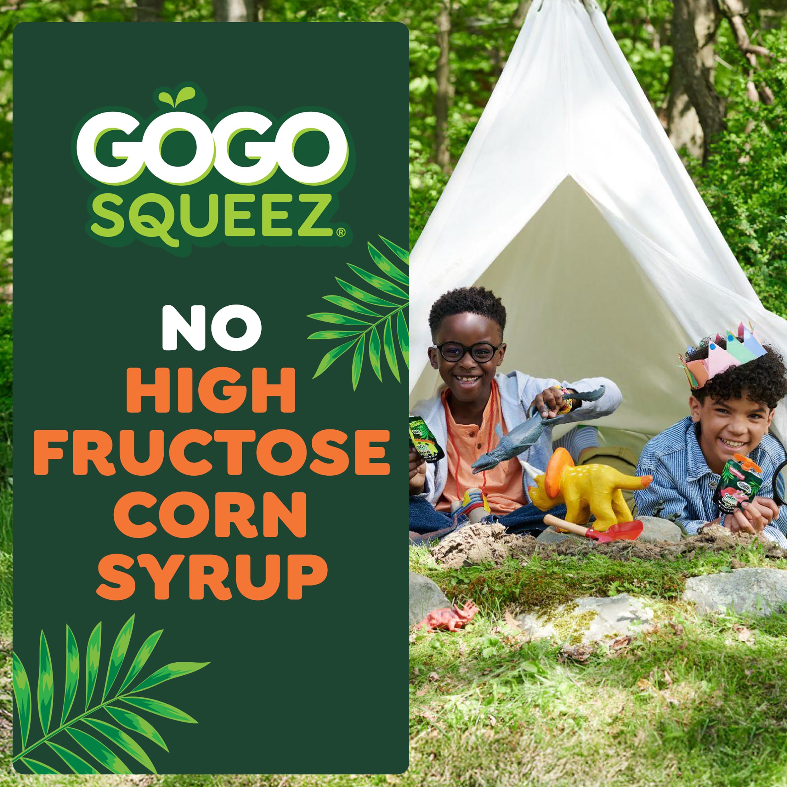 GoGo squeeZ pouch abierto mostrando consistencia suave y fácil de comer