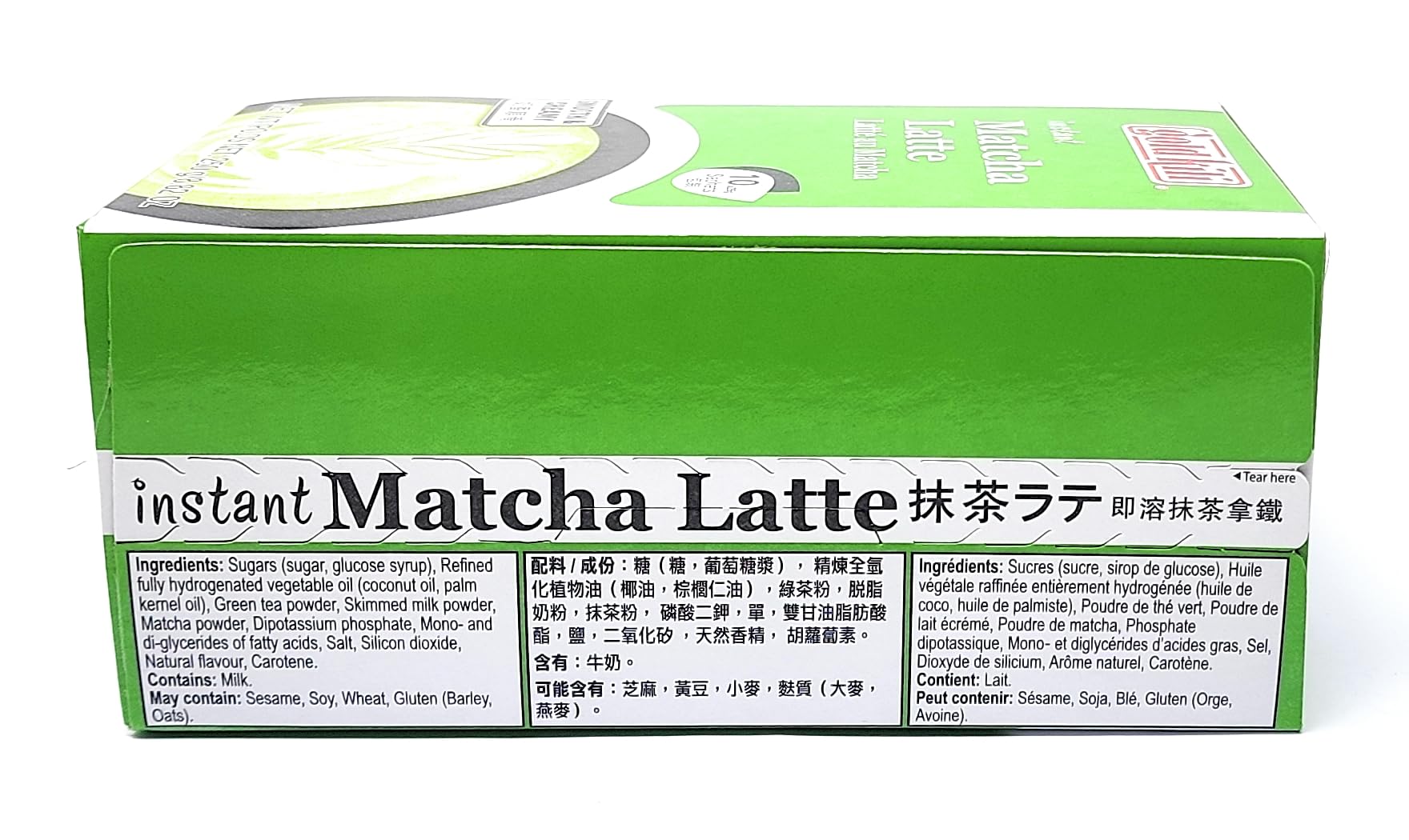 Gold Kili textura del polvo de matcha y té verde, mezcla fina que facilita disolución