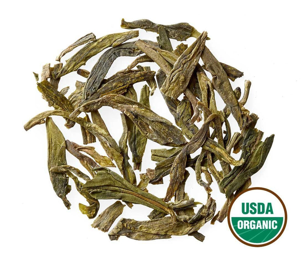 Golden Moon Tea detalle de hojas prensadas a mano, evidencia proceso tradicional