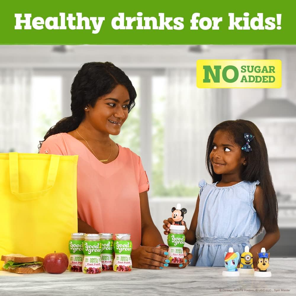 good2grow botella con tapa de personaje en uso, evita derrames