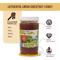 Goshen Honey primer plano de textura espesa mostrando cristales y polen