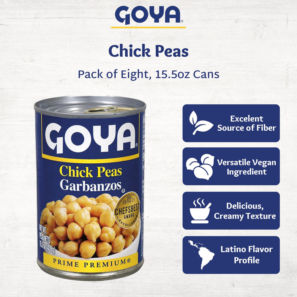 Goya garbanzos servidos en hummus casero, aportando sabor y proteína