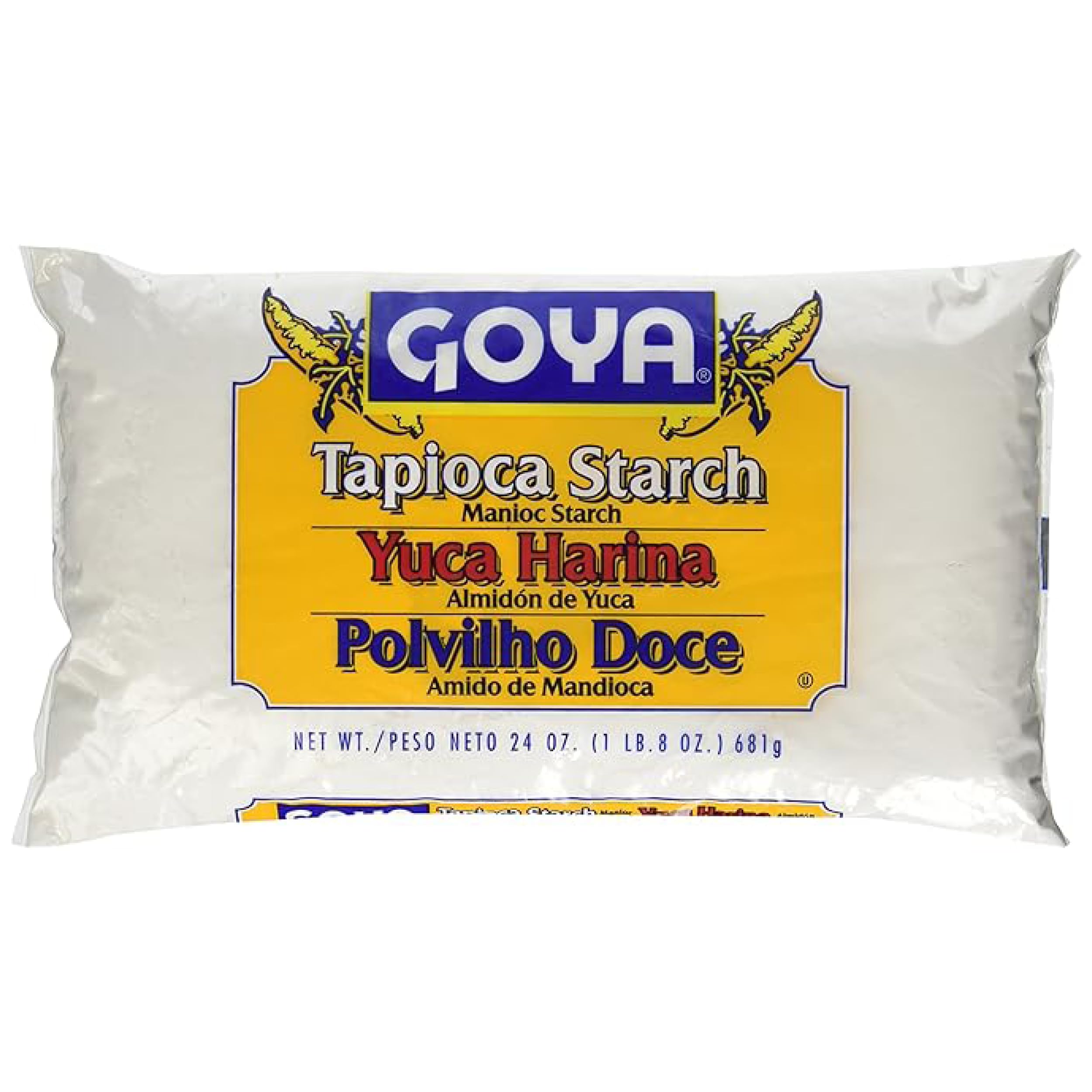 Goya empaque frontal de harina de yuca, practicidad en la despensa