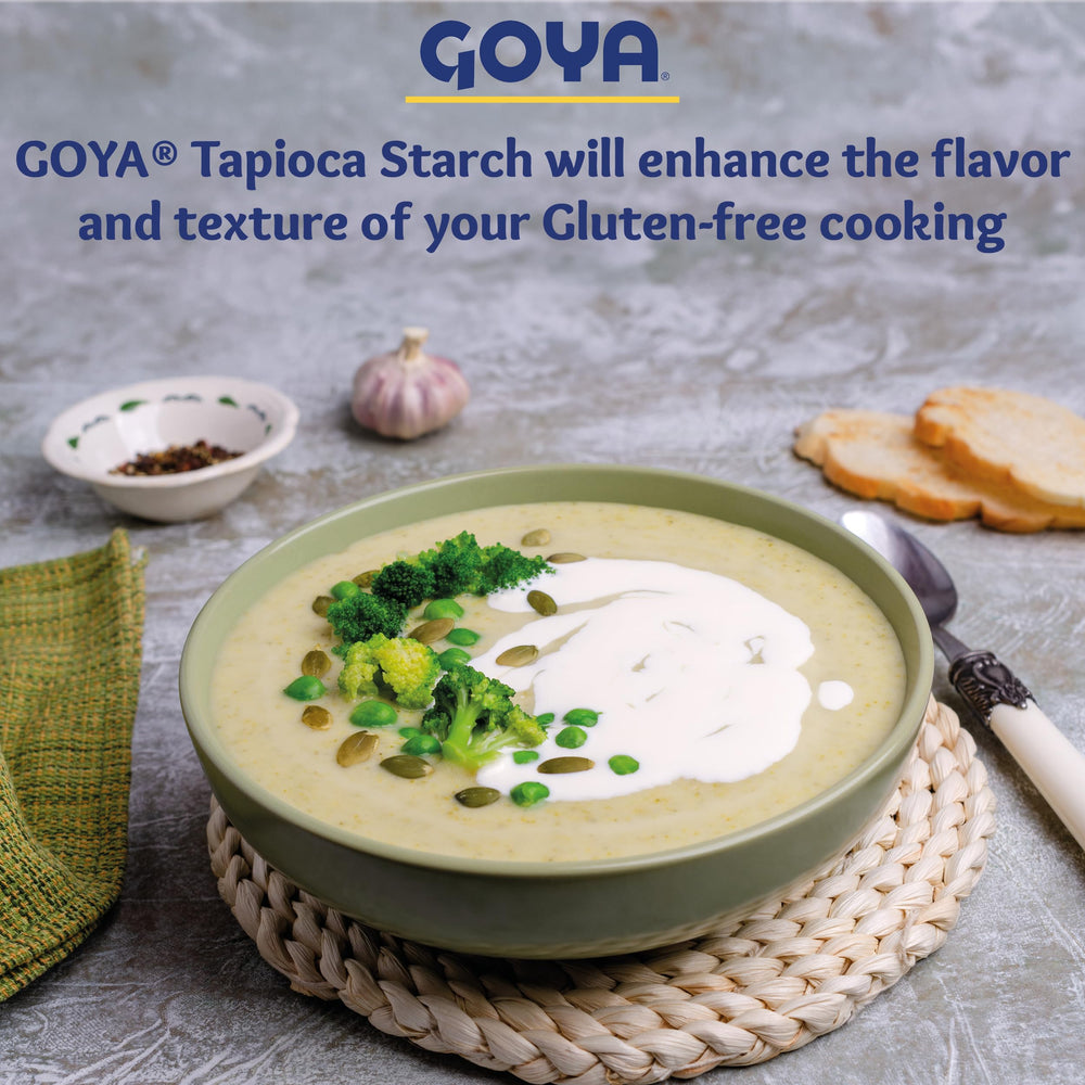 Goya harina de yuca junto a ingredientes para pandebono, versatilidad culinaria