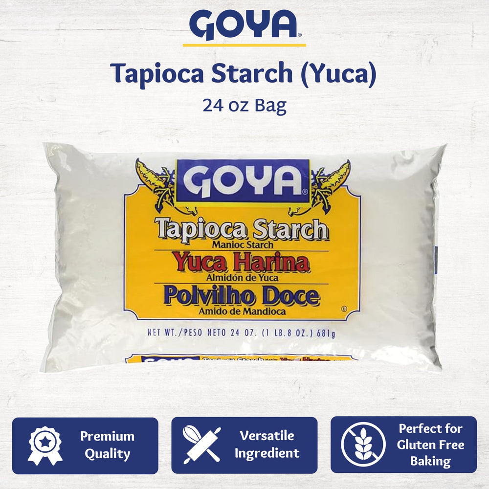Goya textura fina de harina de yuca, facilidad para mezclar