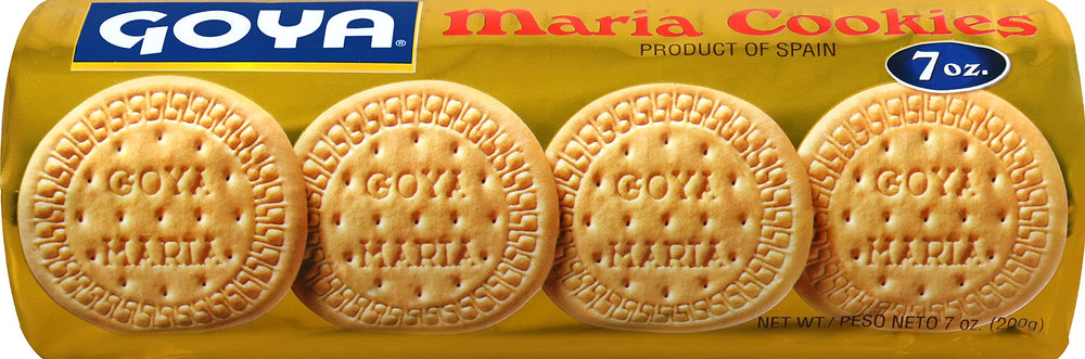 Goya textura crujiente de galleta María en primer plano, ideal para repostería