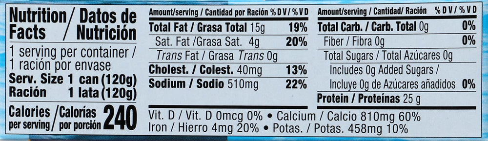 Goya sardinas detalle de textura que destaca frescura y calidad