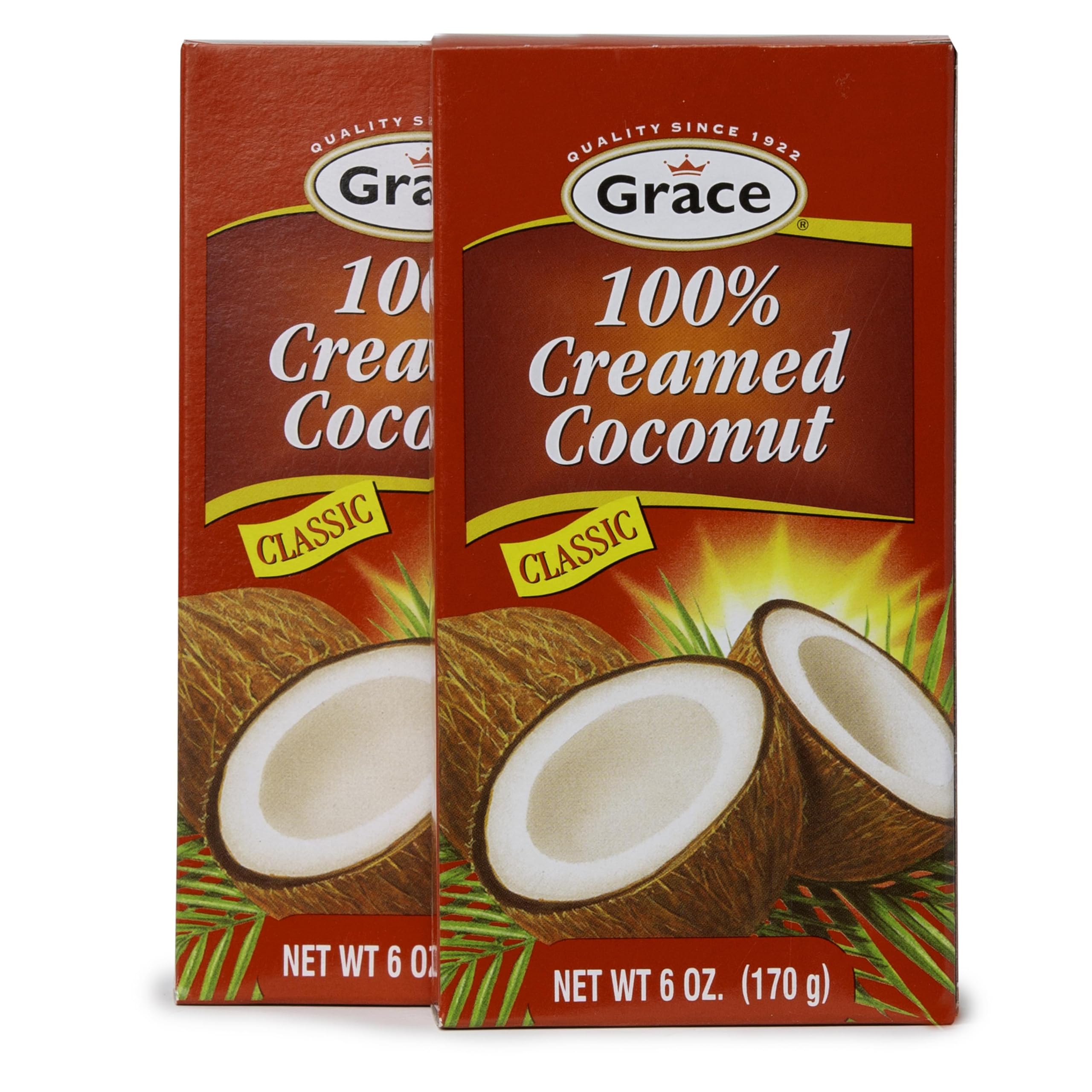 Grace crema de coco vista frontal del envase mostrando el formato sin aditivos