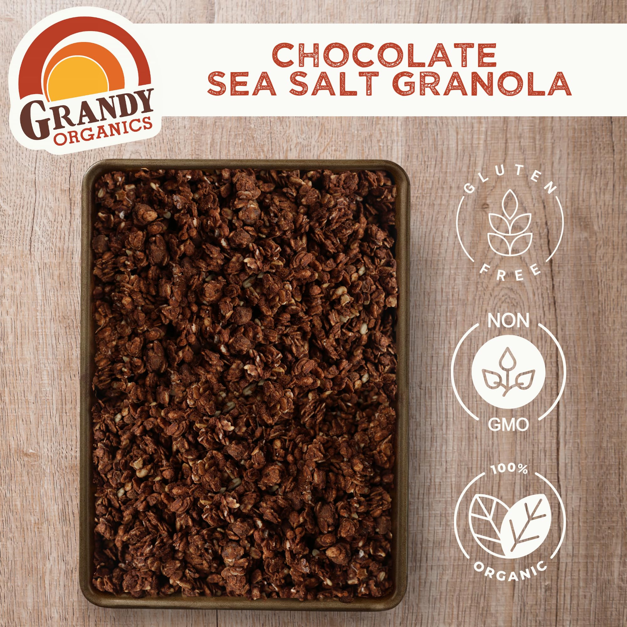 GrandyOats bol con leche y granola para desayuno nutritivo