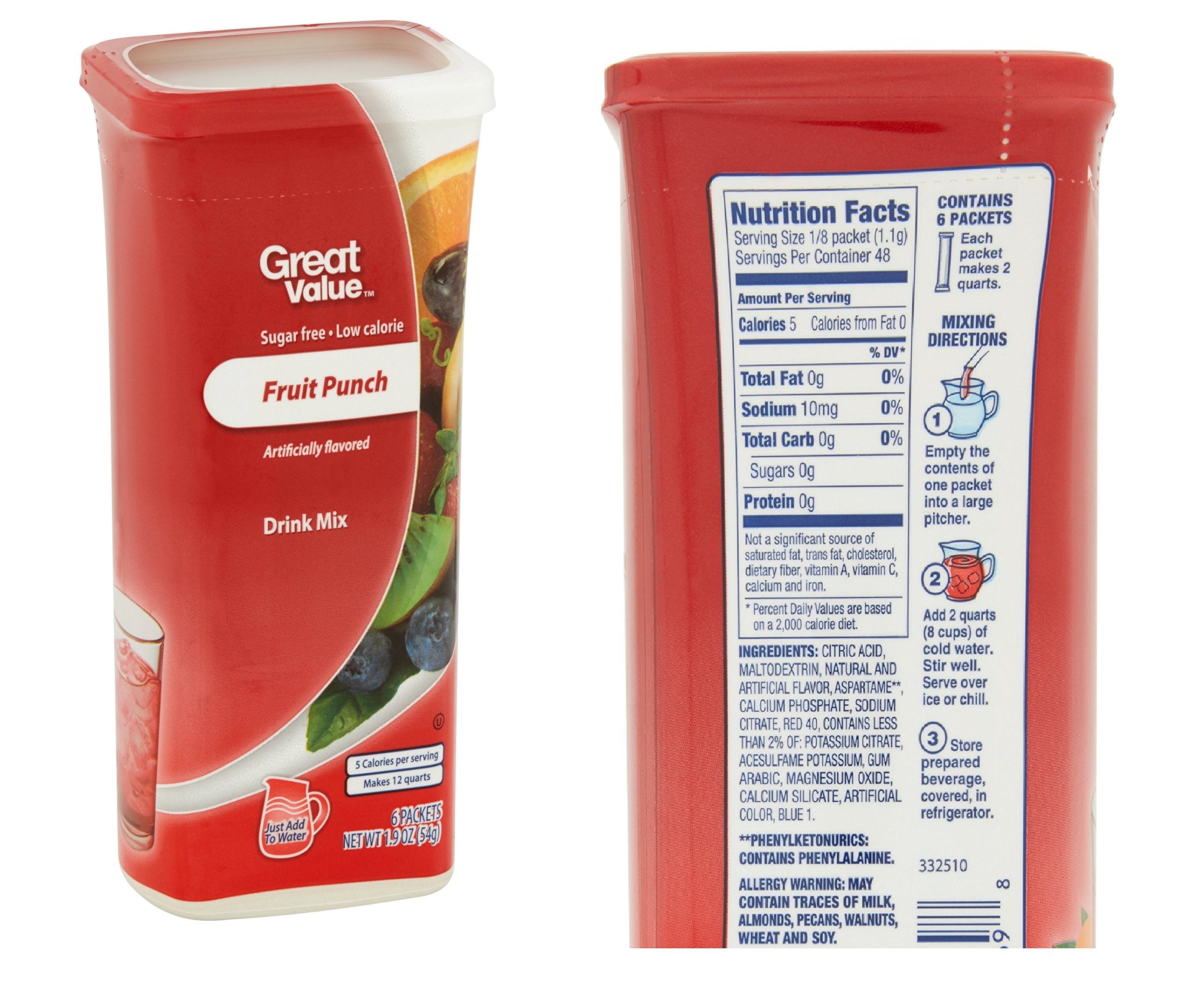 Great Value comparación de tamaño de lata mostrando almacenamiento práctico
