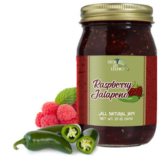 Green Jay Gourmet frasco frontal mostrando etiquetado y color atractivo