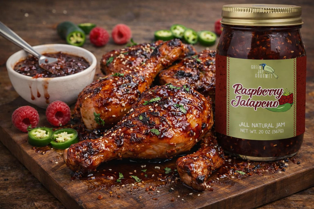Green Jay Gourmet glaseando costillas, añade brillo y sabor balanceado