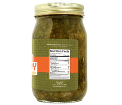 Green Jay Gourmet textura en cuchara con jalapeños caramelizados, añade sabor dulce y picante