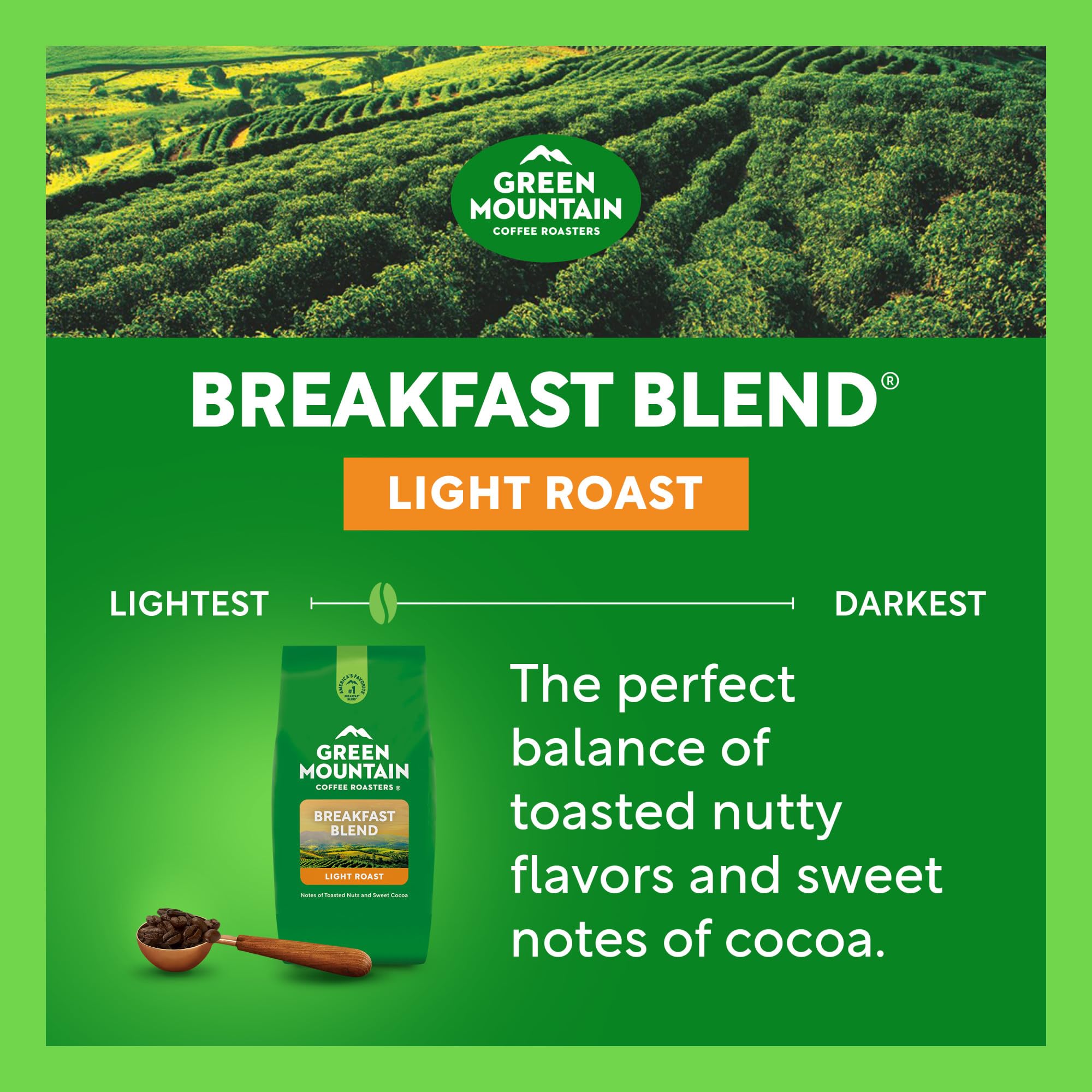 Green Mountain Coffee Roasters etiqueta con certificaciones y sellos kosher