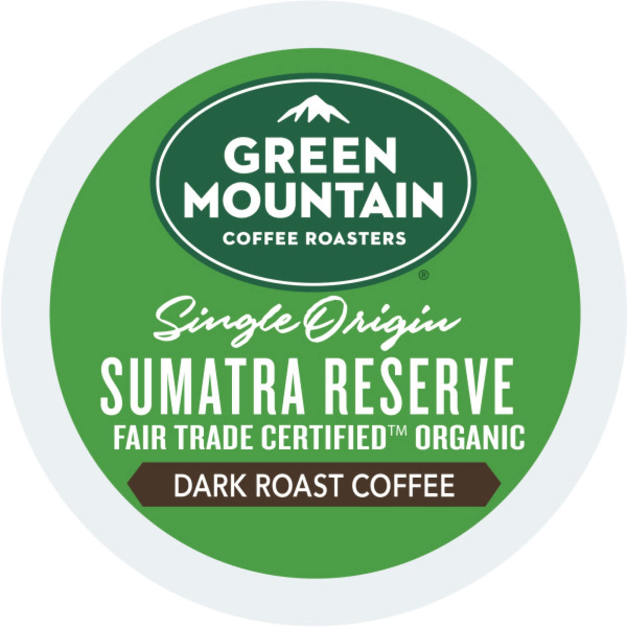 Green Mountain granos de café de Sumatra para ilustrar calidad del origen