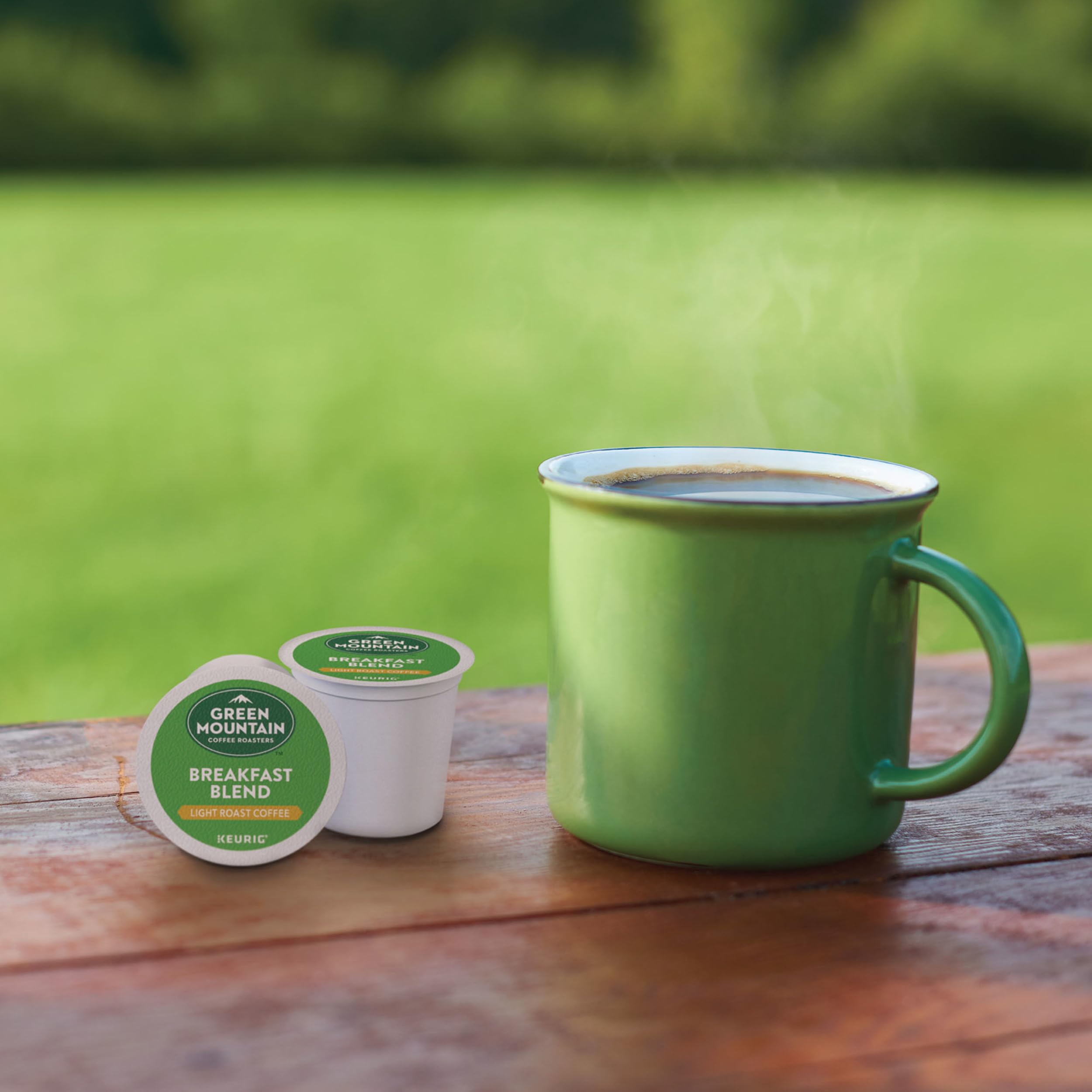 Green Mountain Coffee Roasters caja de 24 unidades que subraya cantidad práctica para hogar