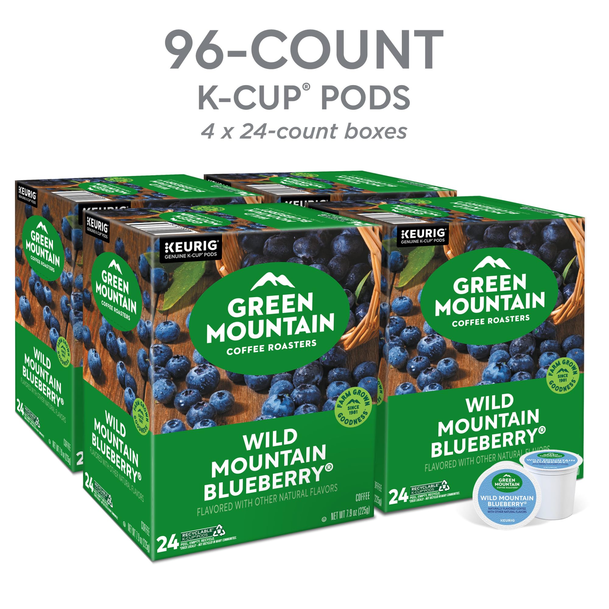 Green Mountain caja de 96 unidades que ofrece ahorro y stock prolongado