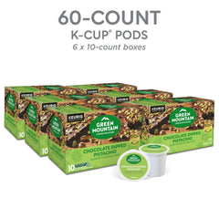 Green Mountain primer plano de etiqueta con nombre y compatibilidad Keurig clara