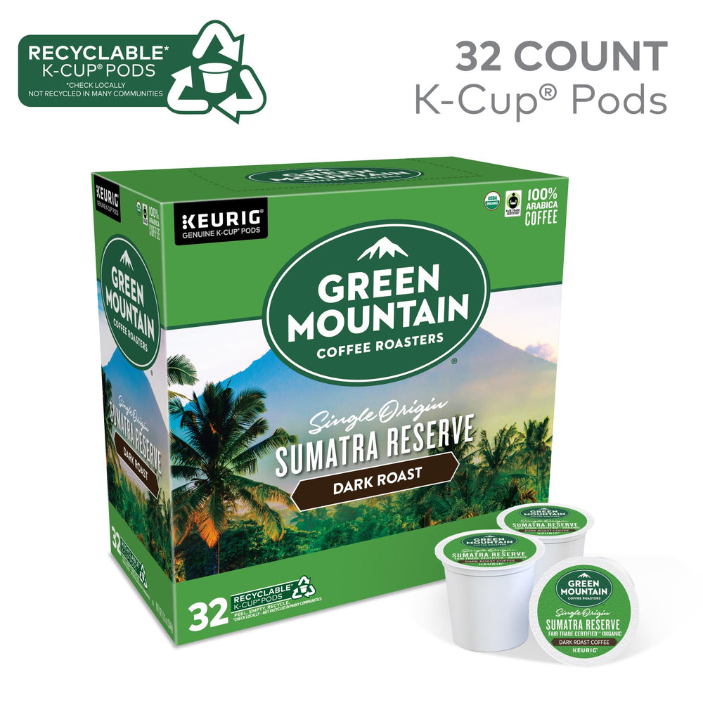 Green Mountain detalle de cápsula K-Cup mostrando textura y sellado práctico