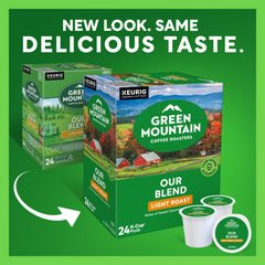Green Mountain Coffee Roasters cápsula K-Cup en primer plano indicando calidad del sello