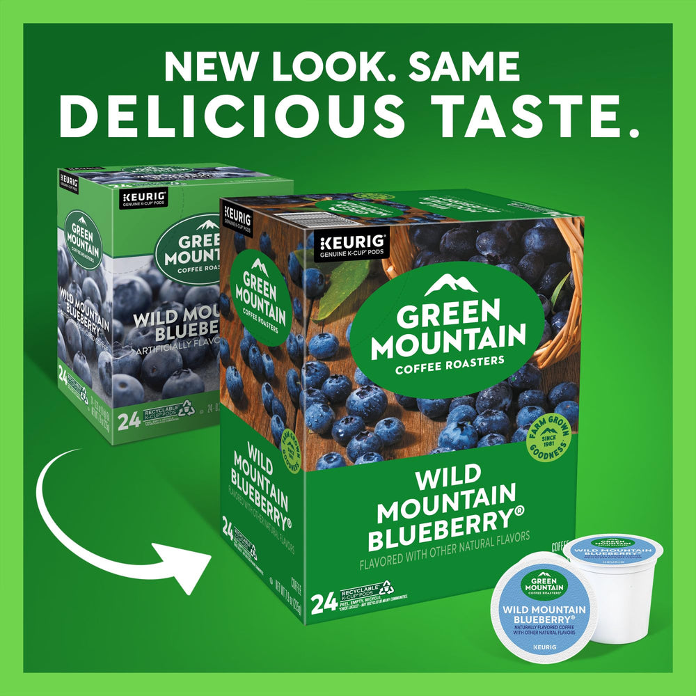 Green Mountain primer plano de una cápsula K-Cup listada para uso rápido