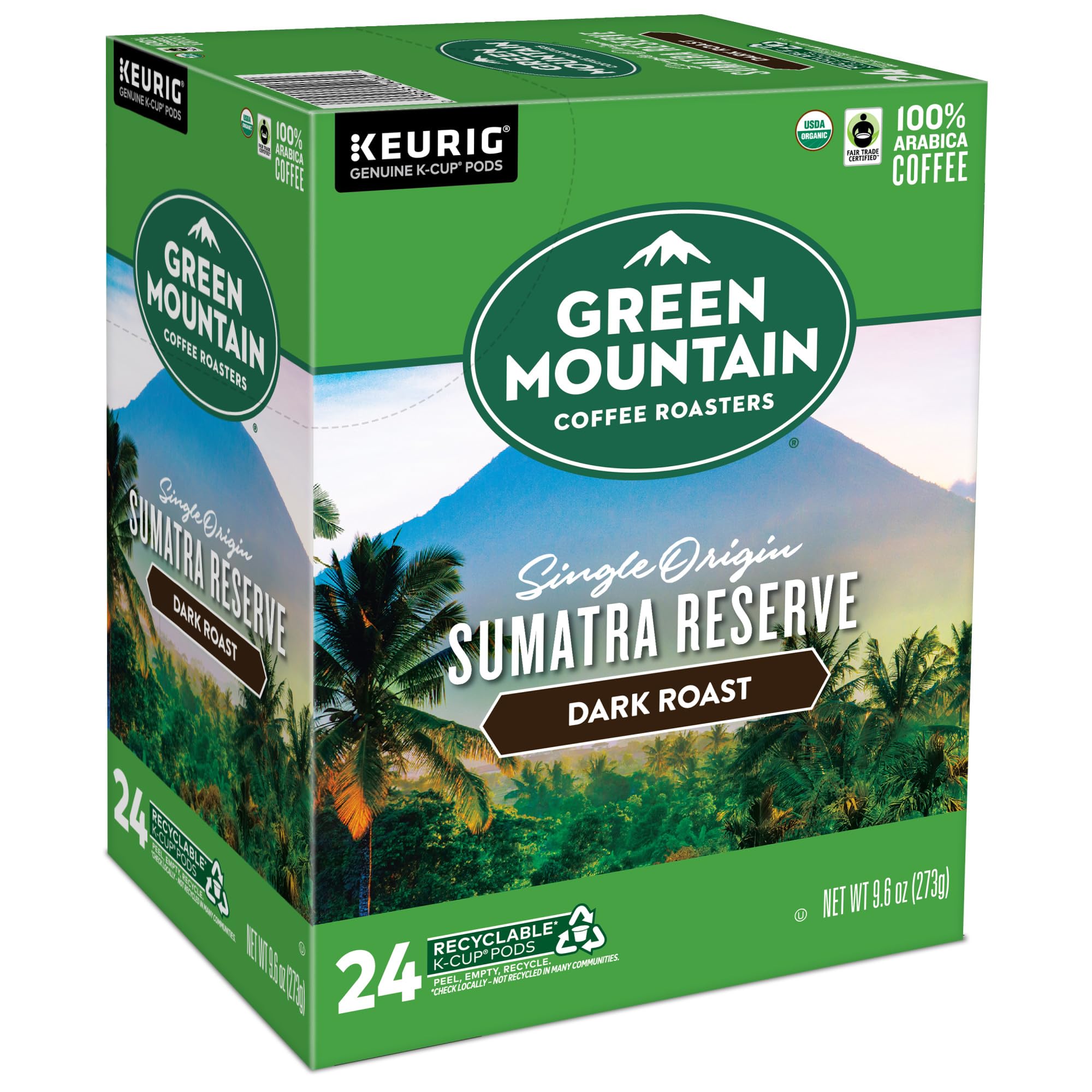 Green Mountain Coffee Roasters cápsulas abiertas mostrando café para extracción consistente