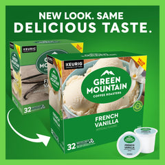 Green Mountain Coffee Roasters cápsula K-Cup en mano, fácil preparación por porción