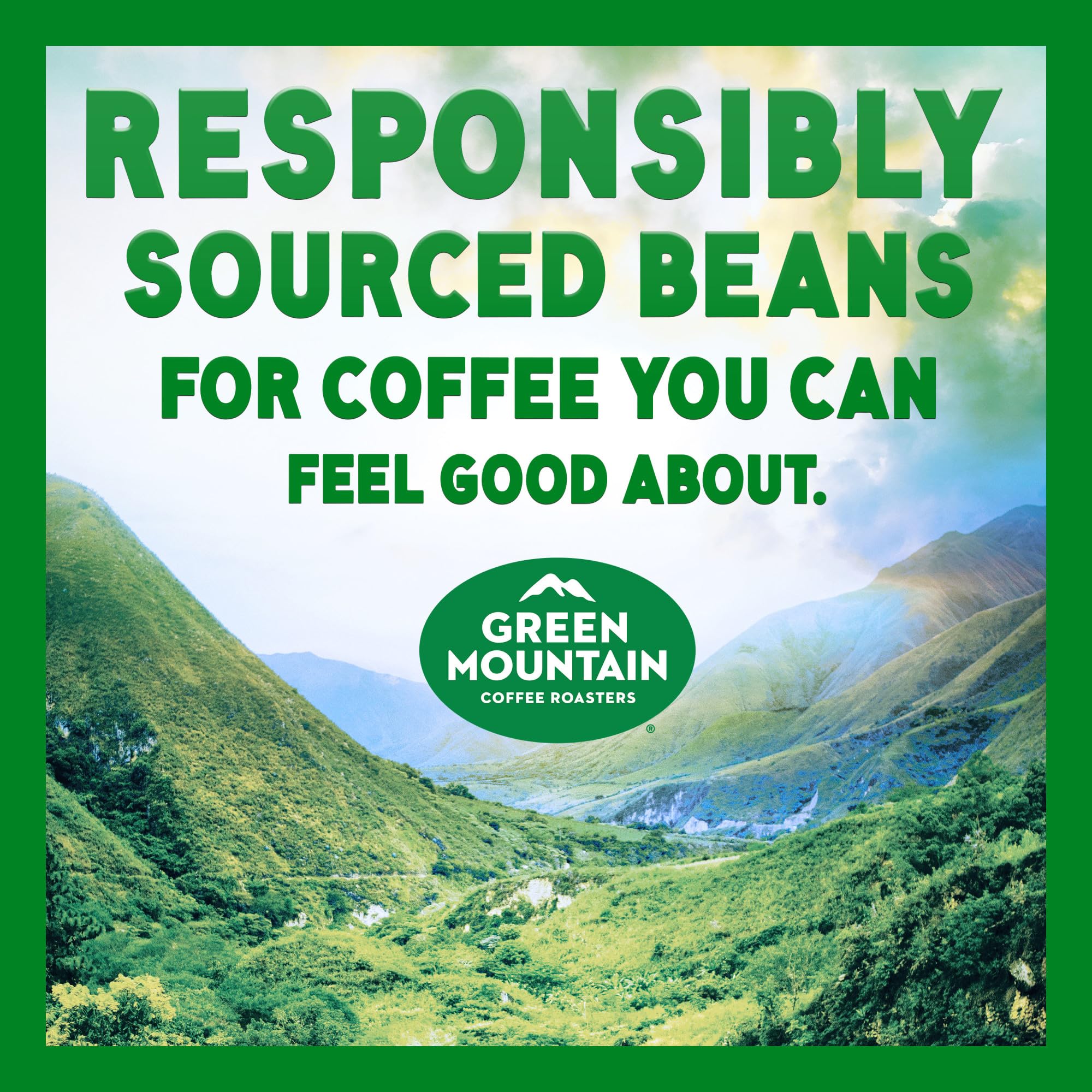 Green Mountain Coffee Roasters cápsula en mano para comparar tamaño y conveniencia