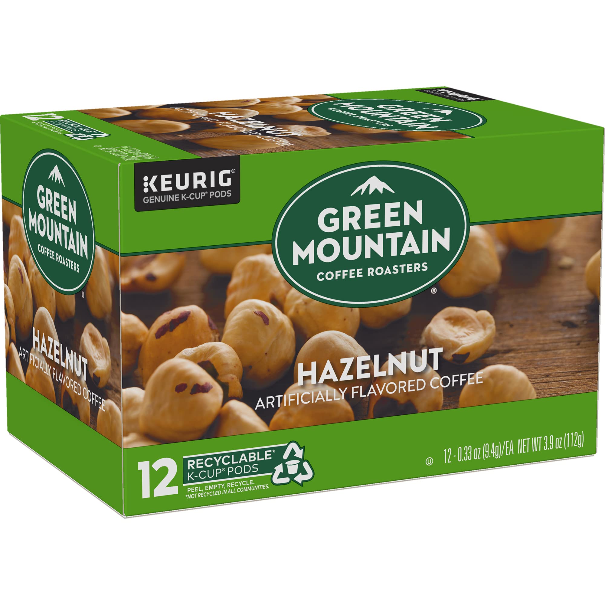 Green Mountain Coffee Roasters etiqueta con certificación Kosher y origen responsable visible