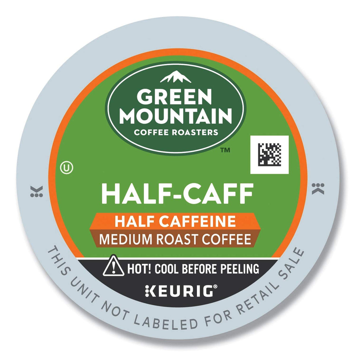 Green Mountain caja frontal de 96 K-Cups mostrando conveniencia y sabor consistente