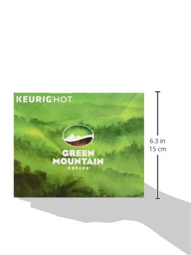 Green Mountain Coffee Roasters disposición de 24 cápsulas destacando cantidad y almacenamiento