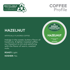 Green Mountain Coffee Roasters cápsula K-Cup en primer plano demostrando compatibilidad Keurig