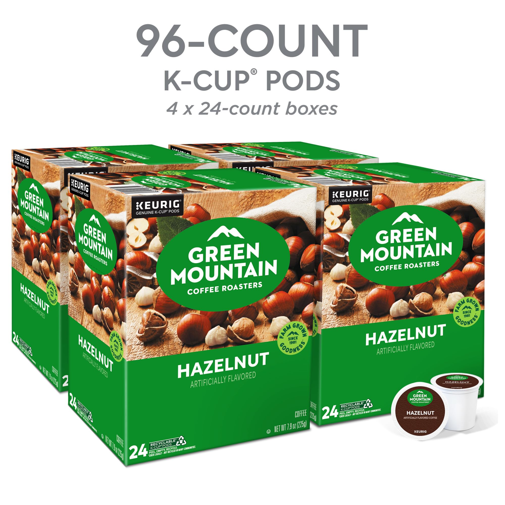 Green Mountain Coffee Roasters cápsula K-Cup en primer plano, calidad y compatibilidad garantizadas