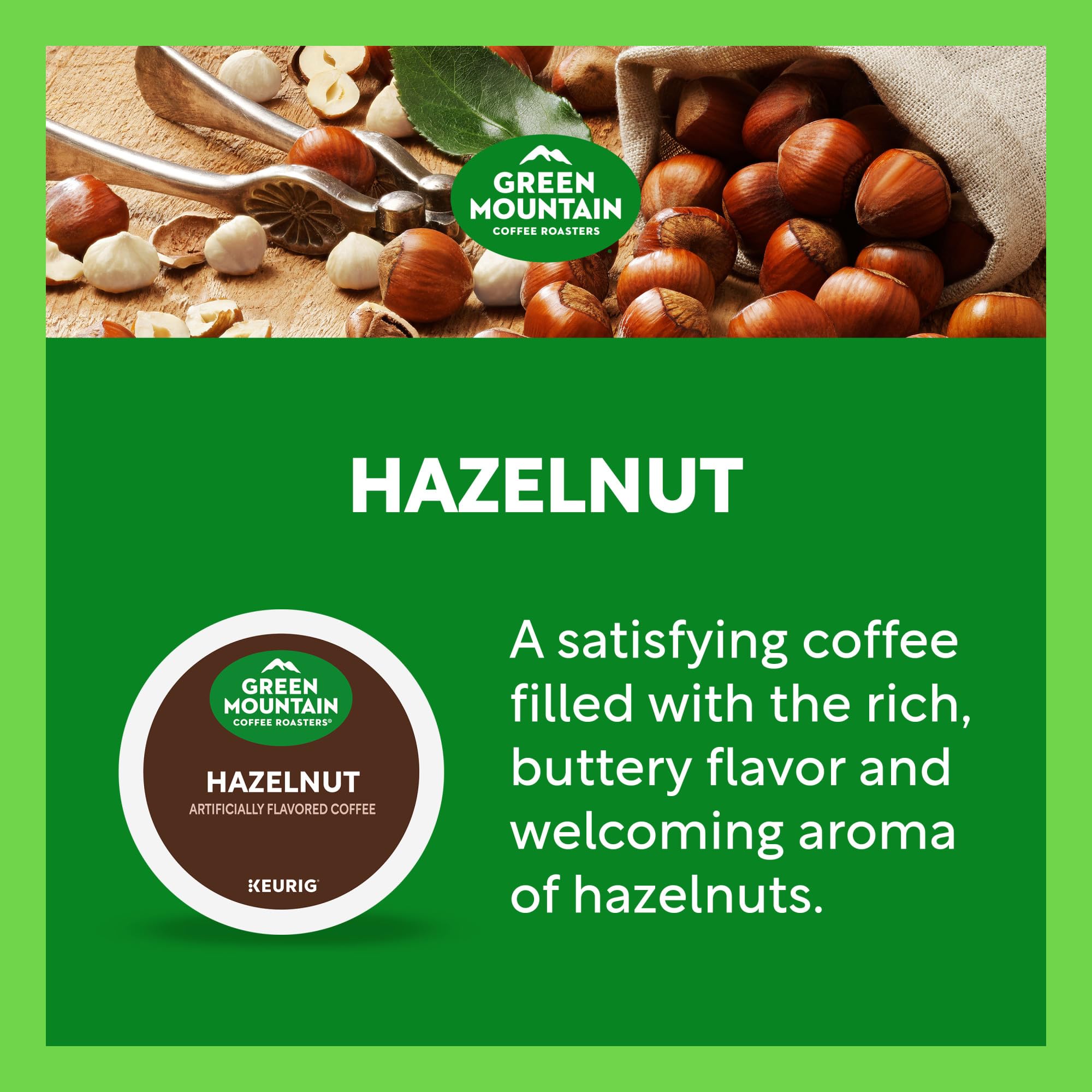 Green Mountain Coffee Roasters cápsula insertada en Keurig para extracción consistente