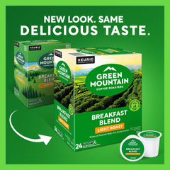 Green Mountain Coffee Roasters cápsula K-Cup primer plano que revela sellado y frescura