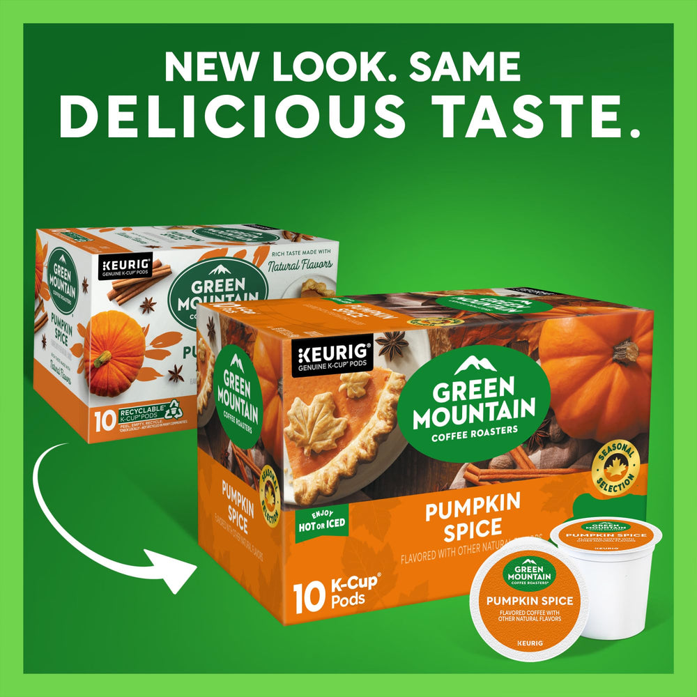 Green Mountain cápsula K-Cup en primer plano mostrando sello de calidad