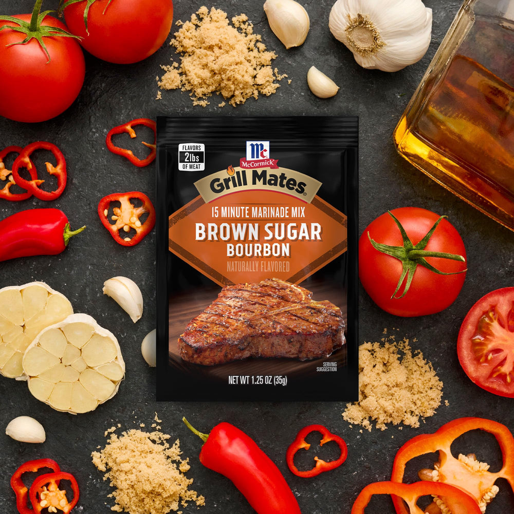 Grill Mates mezcla lista con vinagre y aceite para preparar el marinado