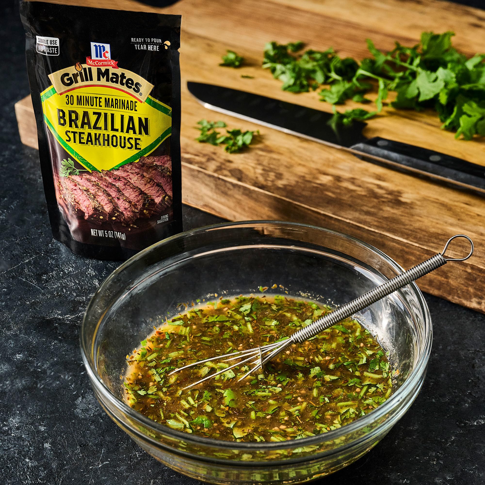 Grill Mates etiqueta con lista de ingredientes para información del consumidor