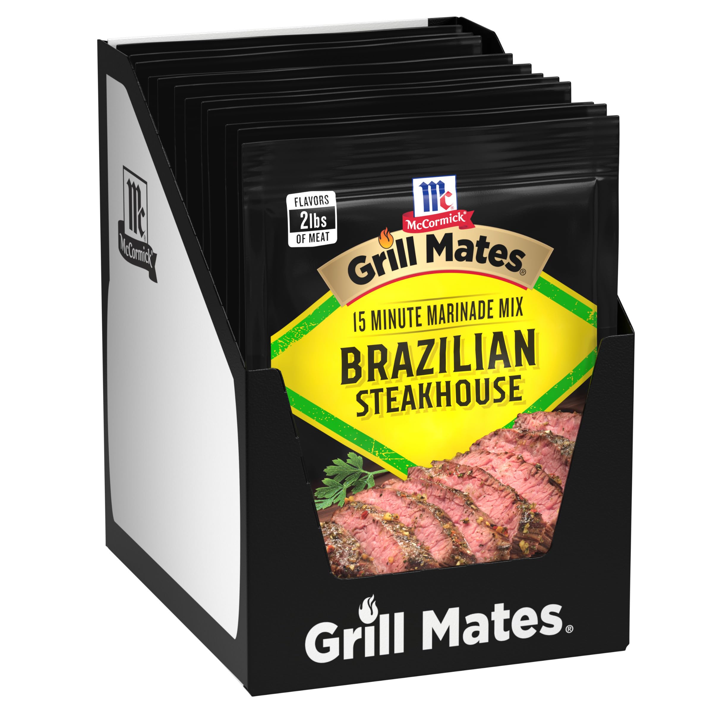 Grill Mates empaque frontal del pack de 12, conveniencia para parrilla