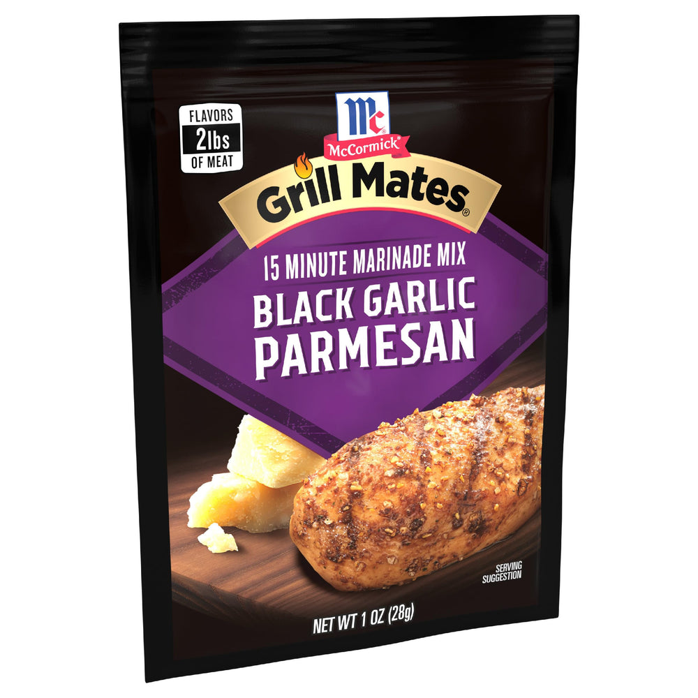 Grill Mates sobre abierto con mezcla lista para usar y textura visible