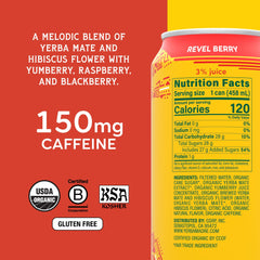 Guayaki Yerba Madre close-up de condensación y textura fría para disfrutar